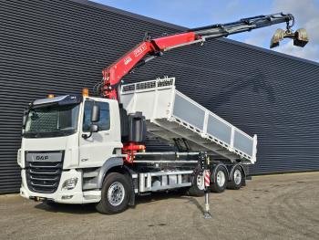CF 530 8x4-4 / FASSI 27.5 t/m CRANE + TIPPER
